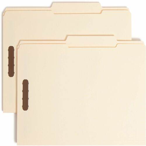Smead SMD14580 2/5 Tab Cut Letter Recycled Fastener Folder