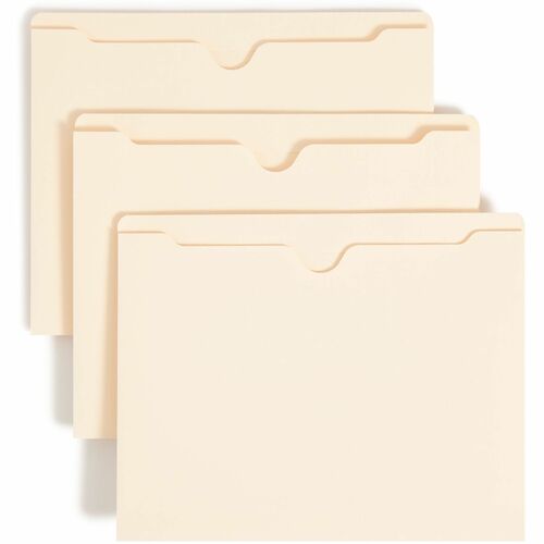 Smead SMD75520 Straight Tab Cut Letter Recycled File Jacket