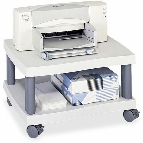 Safco SAF1861GR Printer Stand - 1 X Shelf(Ves) - Plastic - Gray