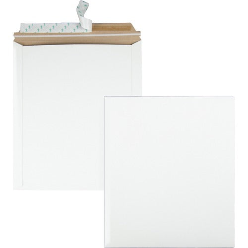 Quality Park QUA64019 Redi-Strip Photo/Document Mailer - Board - 12.75" Width X 15" Length - Self-Sealing - Fiberboard - 25 / Box - White