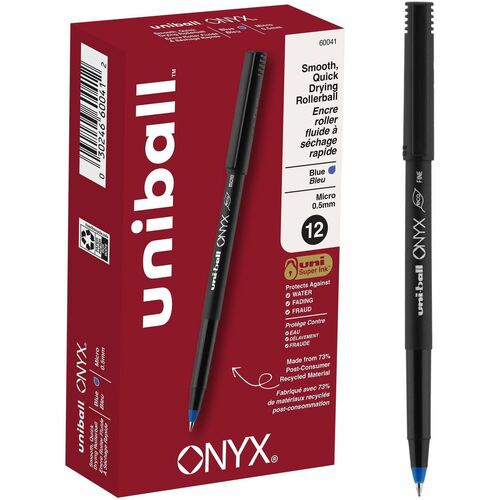 uniball UBC60041 Onyx Rollerball Pens
