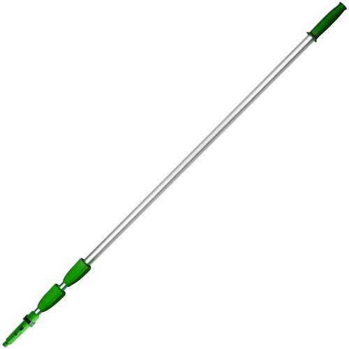Unger UNGED550 Optiloc 3-Section Telescopic Extension Pole - 18 Ft Length - Green - Aluminum