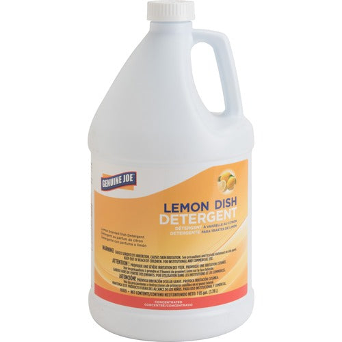 Genuine Joe GJO10359 Lemon Dish Detergent Gallon