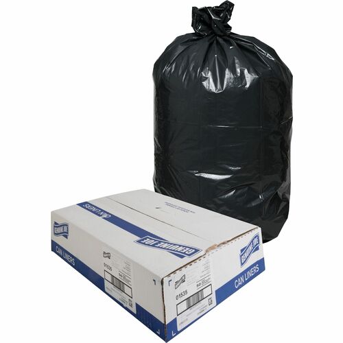 Genuine Joe GJO01535 Heavy-Duty Trash Can Liners