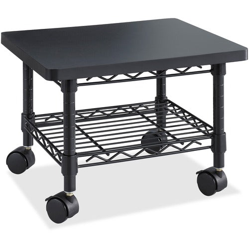Safco SAF5206BL 5206Bl Printer Stand - 300 Lb Load Capacity - 13.5" Height X 19" Width X 16" Depth - Floor - Laminate, Powder Coated - Steel - Black