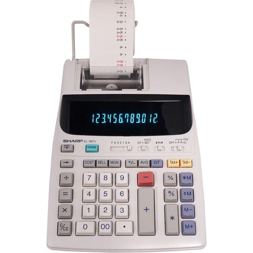 Sharp Calculators SHREL1801V Sharp EL1801V Serial Printer Calculator