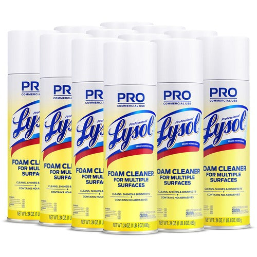 Professional Lysol RAC02775CT Disinfectant Foam Cleaner