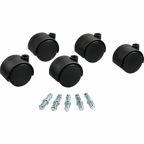 Master Caster MAS23622 Master Hard Wheel Duet Caster - 2" Diameter - 100 Lb Per Caster Load Capacity - Black