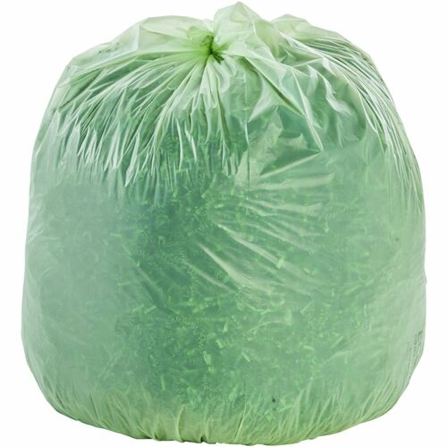 Stout STOG2430W70 Controlled Life-Cycle Plastics Trash Bags - 13 Gal - 24" Width X 30" Length X 0.70 Mil (18 Micron) Thickness - White - 120/Box - Office Waste