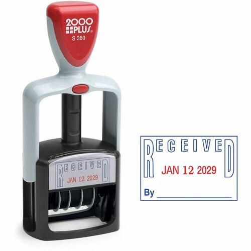 Cosco COS011034 2000 Plus S360 RECEIVED Two-Color Dater