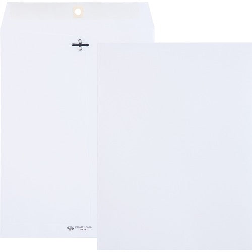 Quality Park QUA38390 Clasp Envelopes - Business - #90 - 28 Lb - Gummed Flap - 100 / Box - White