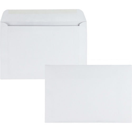Quality Park QUA37181 Booklet Envelope - Booklet - #6 1/2 - 9" Width X 6" Length - 24 Lb - Gummed - Paper - 500 / Box - White