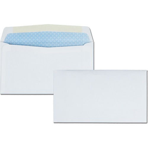 Quality Park QUA10412 Tint Security Business Envelope - Security - #6 3/4 - 3.63" Width X 6.50" Length - 24 Lb - Wove - 500 / Box - White