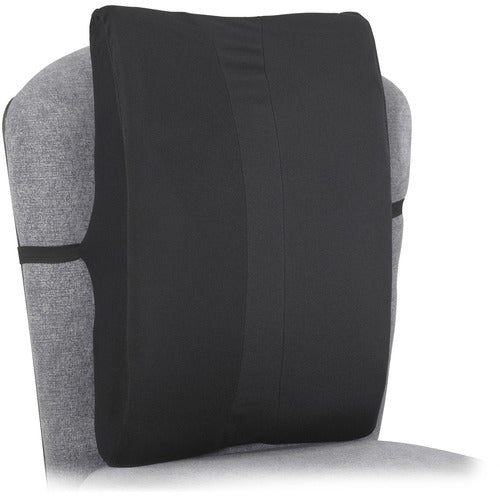 Safco SAF71301 Remedease Full Height Backrest - Washable - Strap Mount - 14" X 3" X 20" - Black