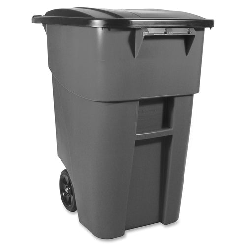 Rubbermaid Commercial RCP9W2700GRAY Brute Rollout Container with Lid
