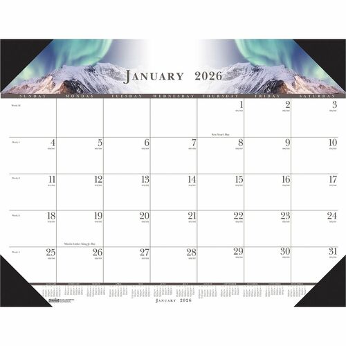 House of Doolittle HOD140HD Recycled Illustrated Desk Pad Calendar