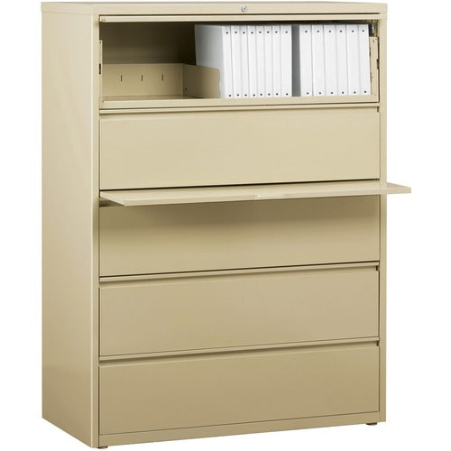 Lorell LLR60432 Fortress Series Lateral File w/Roll-out Posting Shelf