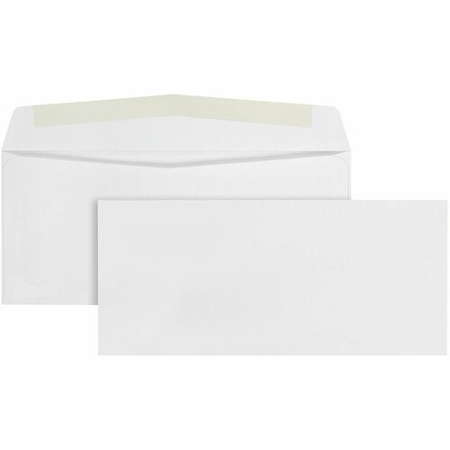 Quality Park QUA90020B Park Preserve Business Envelopes - Business - #10 - 4.13" Width X 9.50" Length - 24 Lb - Gummed - Wove - 1000 / Box - White