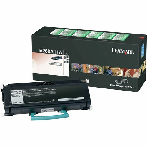 Lexmark LEXE260A11A Return Program Black Toner Cartridge - Laser - 3500 Page - 1 Each