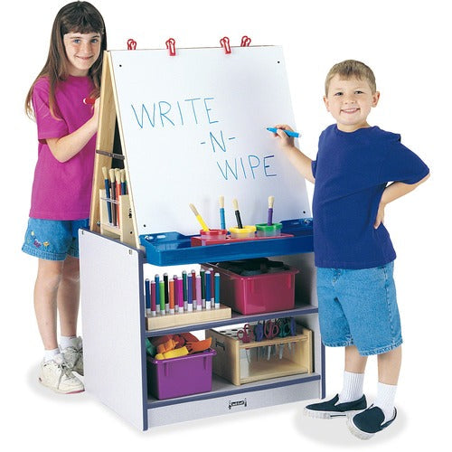 Jonti-Craft JNT0289JCWW112 Rainbow Accents 2 Station Art Center