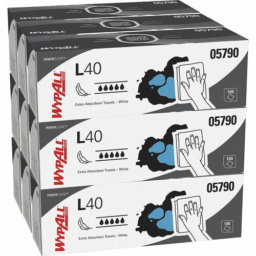 Wypall KCC05790 PowerClean L40 Extra Absorbent Towels