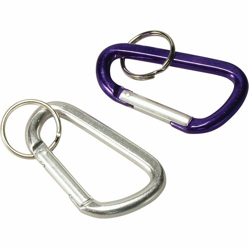Baumgartens BAU41020 Large Carabiner Key Ring - Aluminum - 1 Each - Assorted