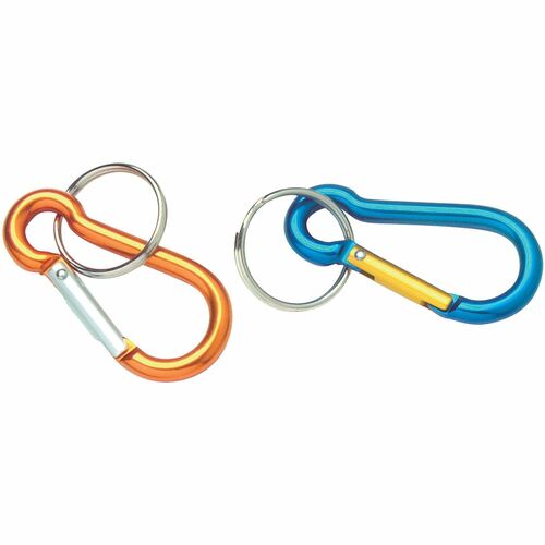 Baumgartens BAU41010 Small Carabiner Key Ring - Aluminum - 1 Each - Assorted