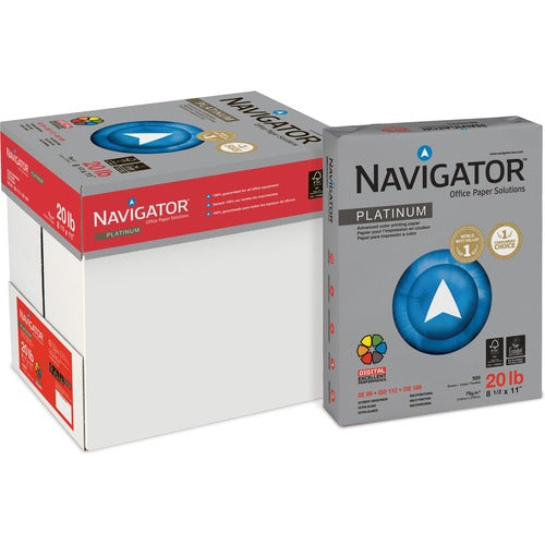 Navigator SNANPL11205R Platinum Superior Productivity Multipurpose Paper - Silky Touch - White
