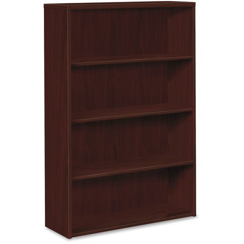 HON HON105534NN 10500 Series Mahogany Laminate Fixed Shelves Bookcase