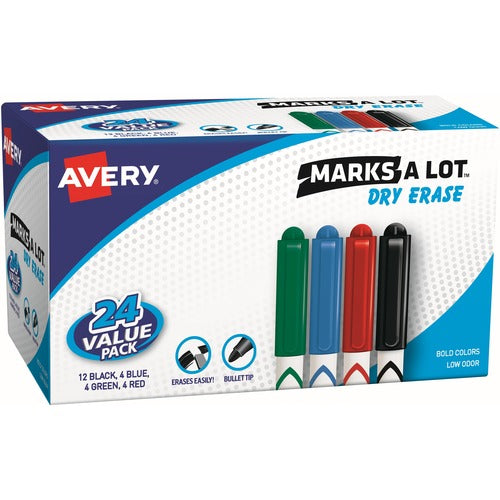 Avery® Marks A Lot AVE29860 Avery® Marks A Lot Pen-Style Dry Erase Markers