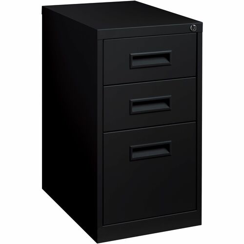 Lorell LLR67737 22" Box/Box/File Mobile File Cabinet with Recessed Pull