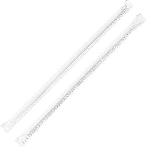 Genuine Joe GJO58925 Jumbo Translucent Straight Straws