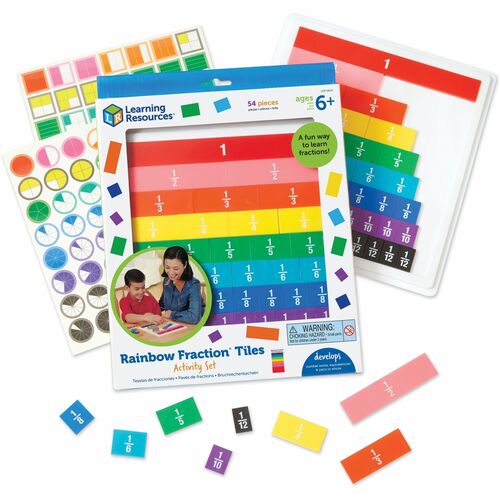 Rainbow Fraction LRNLER0615 Tiles