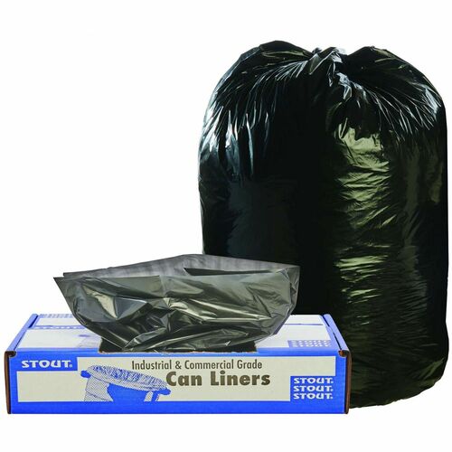 Stout STOT3860B15 Multiuse Bags - 60 Gal - 38" Width X 60" Length X 1.50 Mil (38 Micron) Thickness - Brown - 100/Carton - Office, Industry, Home