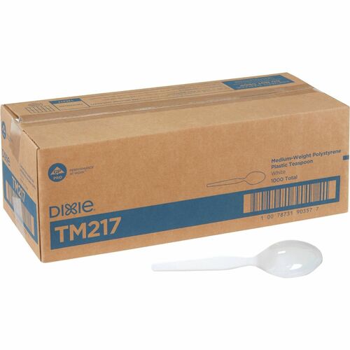 Dixie DXETM217 Medium-weight Disposable Teaspoons by GP Pro