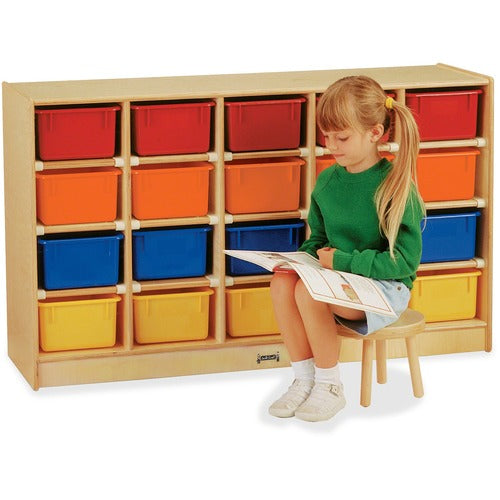 Jonti-Craft JNT0420JC Rainbow Accents 20 Cubbie Mobile Storage