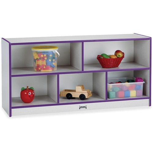Jonti-Craft JNT0392JCWW004 Rainbow Accents Low Open Single Storage Shelf