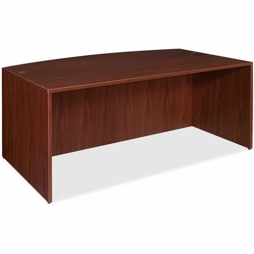 Lorell LLR69370 Essentials Series Bowfront Desk Shell