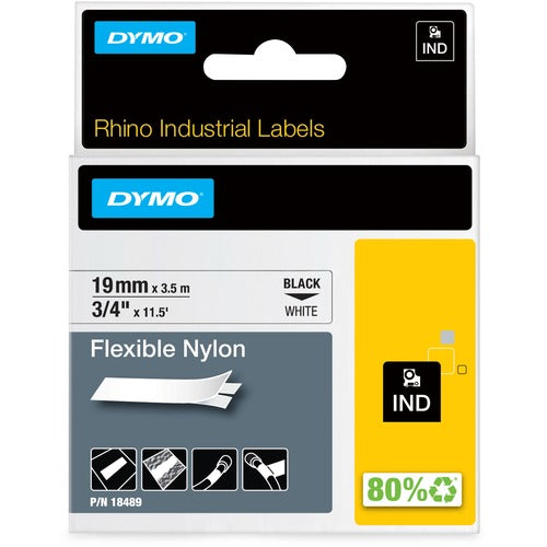 Dymo DYM18489 Rhino Flexible Nylon Labels