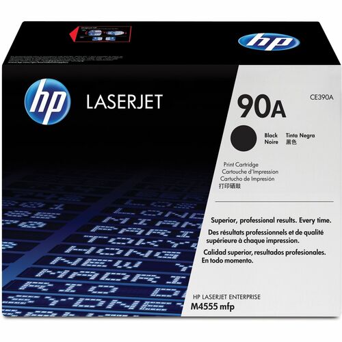 HP HEWCE390A 90A (CE390A) Original Standard Yield Laser Toner Cartridge - Single Pack - Black - 1 Each