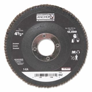 ANCHOR BRAND 40375 Anchor Premium 4-1/2" 7/8 80Z Hd Flap Disc