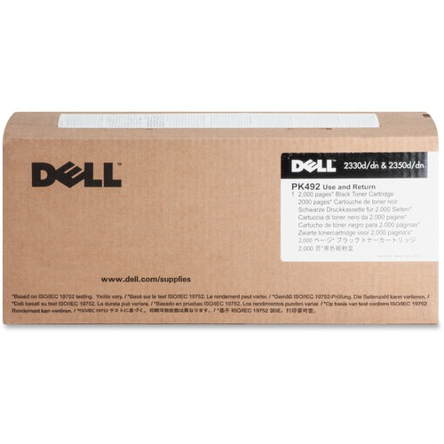 Dell DLLPK492 PK492 Original Laser Toner Cartridge - Black - 1 Each