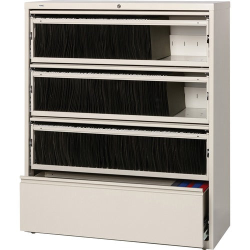 Lorell LLR43514 Fortress Lateral File with Roll-Out Shelf