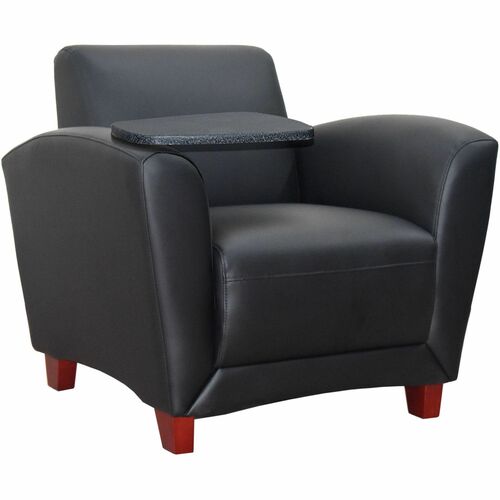 Lorell LLR68953 Accession Club Chair with Tablet Tray