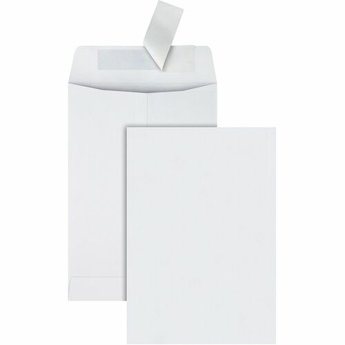 Quality Park QUA44334 Redi-Strip Catalog Envelope - Catalog - 6.50" Width X 9.50" Length - 28 Lb - Peel & Seal - Wove - 100 / Box - White