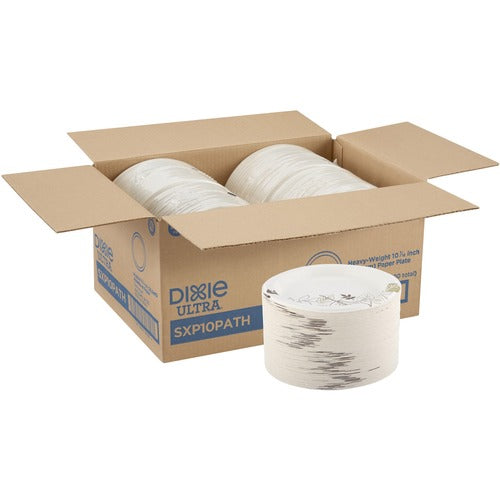 Dixie Ultra® DXESXP10PATHCT Pathways 10-1/16" Heavyweight Paper Plates by GP Pro