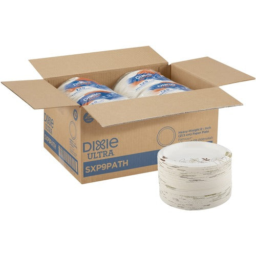Dixie Ultra® DXESXP9PATHCT Pathways 8-1/2" Heavyweight Paper Plates by GP Pro