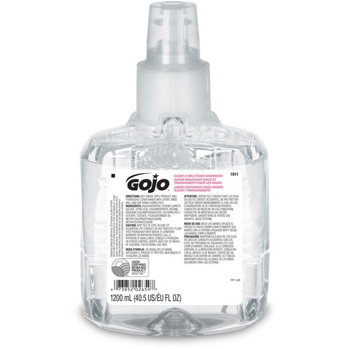 Gojo® GOJ191102 LTX-12 Clear Mild Foam Handwash Refill