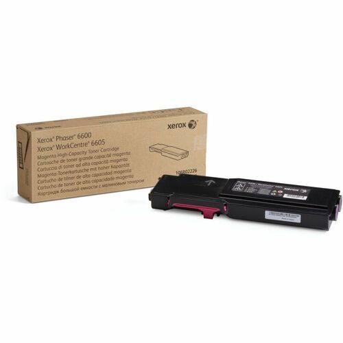 Xerox XER106R02226 Phaser 6600/Workcentre 6605, High Capacity Magenta Toner Cartridge - Laser - High Yield - 6000 Page - 1 Each
