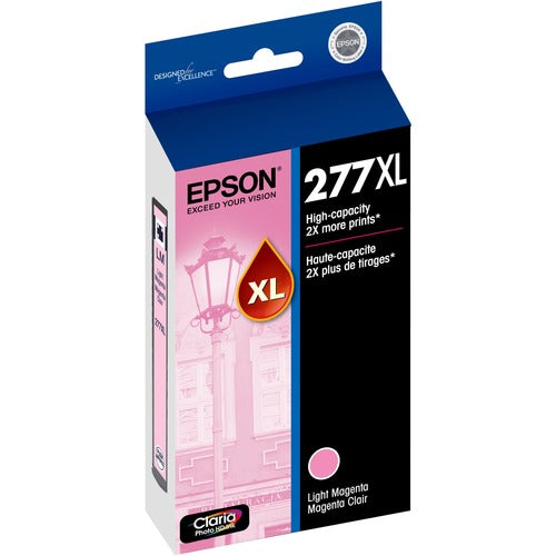 Epson EPST277XL620S Claria 277XL Original High Yield Ink Cartridge - Light Magenta - 1 Each